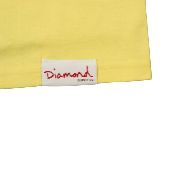 Diamond suplly co. t-shirt Large size/ short sleeve/ graphic tee in yellow color - Picture 4 of 5